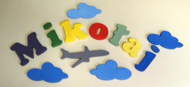 imię- samoprzylepna dekoracja 3d