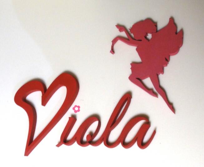 imię- samoprzylepna dekoracja 3d