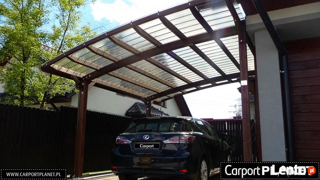 Wiata garażowa drewniana zadaszenie na samochód Opole