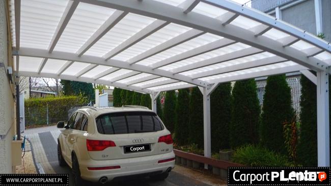 Wiata garażowa drewniana zadaszenie na samochód Opole