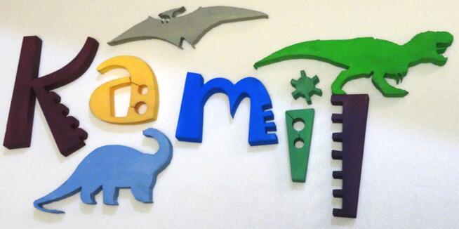 imię- samoprzylepna dekoracja 3d