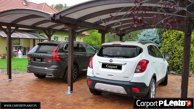 Wiata garażowa drewniana zadaszenie na samochód Opole