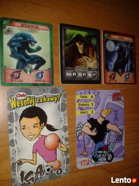 Sprzedam m.in karty, naklejki kolekcjonerskie, albumy itp.