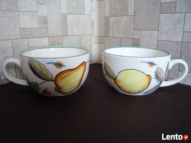 Imbryk Czajniczek 2 + filiżanki Ręcznie malowana Ceramika