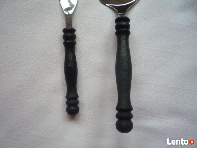 Antyk NOWY Komplet Widelczyki 6szt + Łopatka do Ciasta