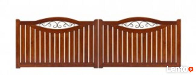 Drewniane panele ogrodzeniowe Seria ABSTRAKT