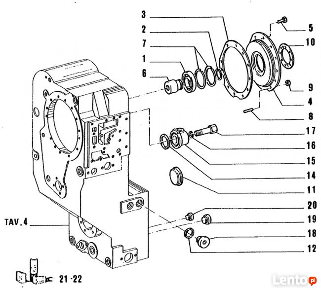 Uszczelka CNH 73143047 równiarki New Holland
