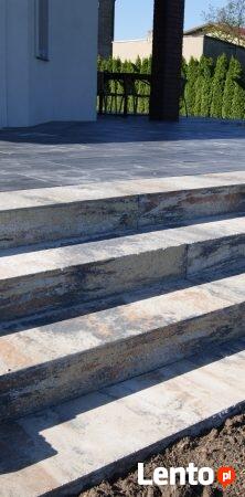 Stopień schodowy łupany Kostbet MOCCA