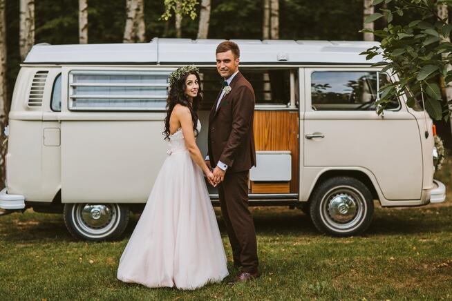 Volkswagen T2 Kremowy Ogórek do ślubu ślub wesele