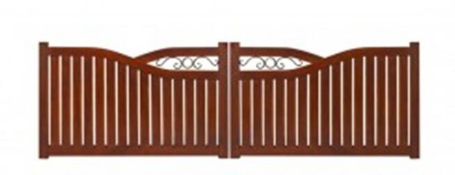 Drewniane panele ogrodzeniowe Seria ABSTRAKT