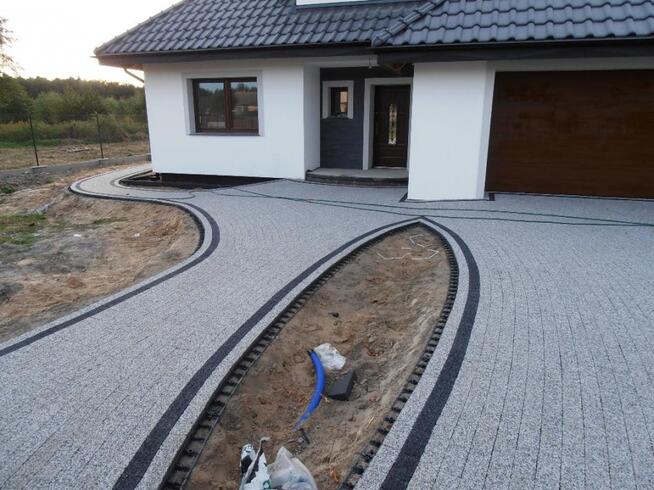 Układanie kostki brukowej Prace ziemne Usługi koparką