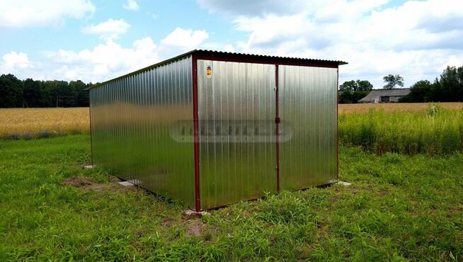 Garaż/schowek blaszany 3,00m x 5,00m BLACHA OCYNKOWANA