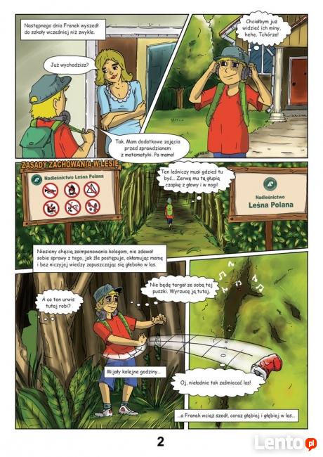 Komiks reklamowy, edukacyjny, zaproszenia na ślub.