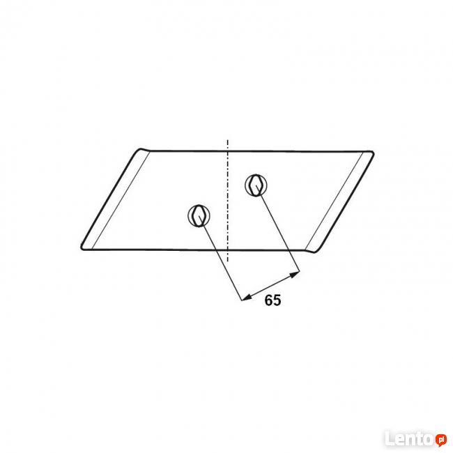 Dłuto lemiesza Overum UC, V 84060/92206, 85143/92207