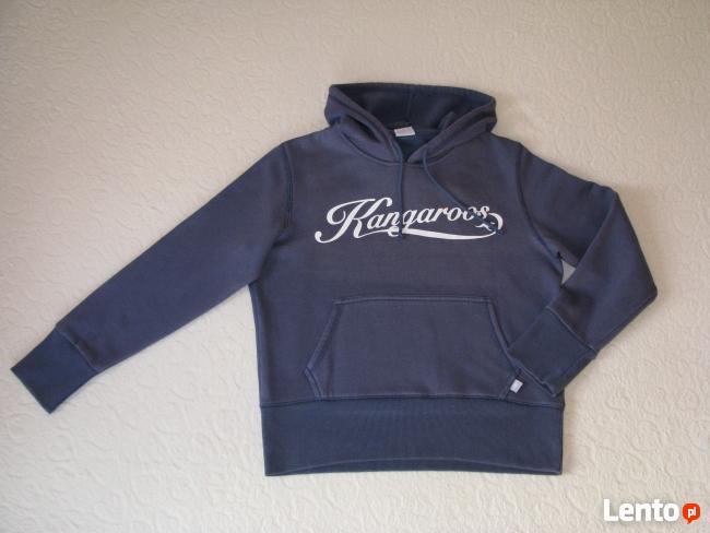 Kangaroos granatowa bluza kangurka wciągana z kapturem, r. M