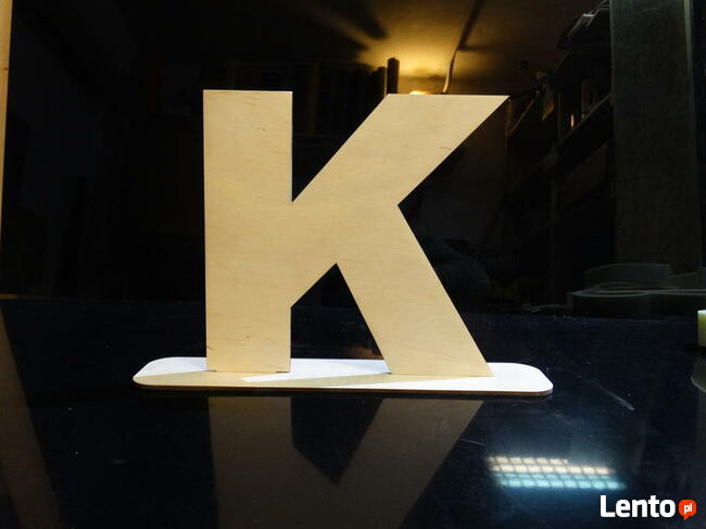 Dekoracja - imię ze sklejki