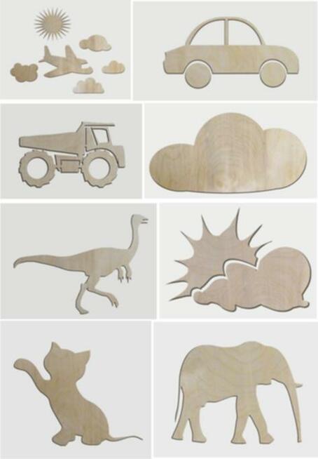 dekoracje ze sklejki