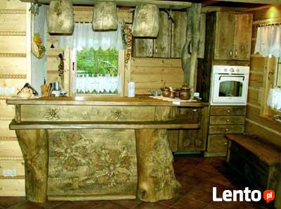 Meble kuchenne - drewniane, rustykalne, rzeźbione