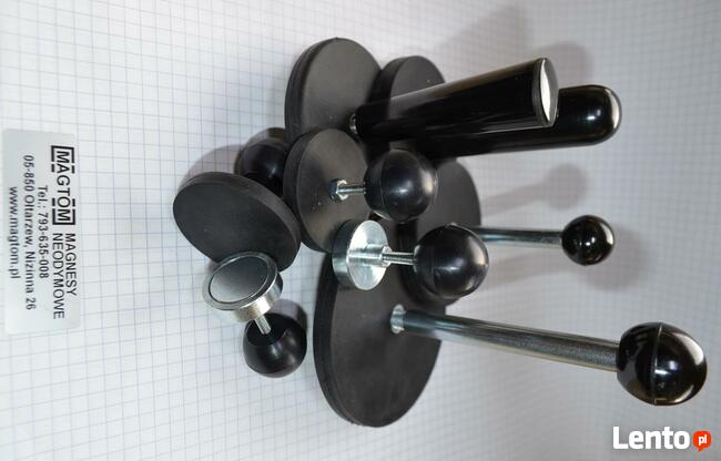 Magnesy neodymowe Uchwyty magnetyczne z gumą aplikacja foli