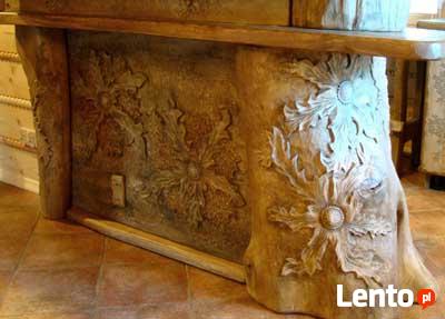 Meble kuchenne - drewniane, rustykalne, rzeźbione