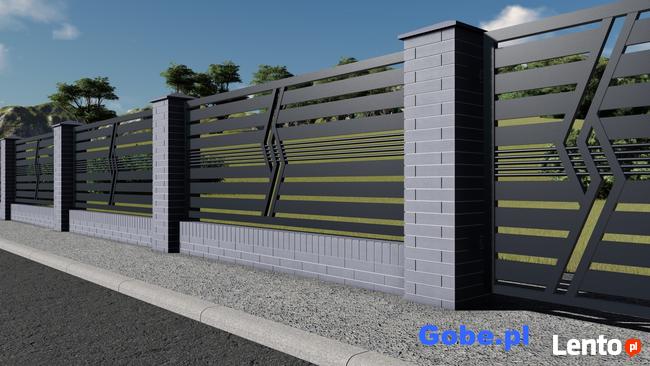 Nowoczesna Balustrada Ogrodzenie Brama Przęsło Płot Panel
