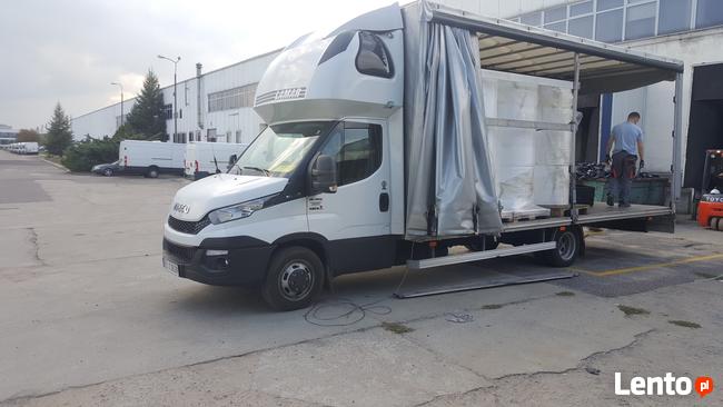 Transport Iveco 15ep firanka dach suwany 6.1x2.45x2.50 37m3