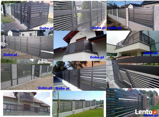Nowoczesna Balustrada Ogrodzenie Brama Przęsło Płot Panel