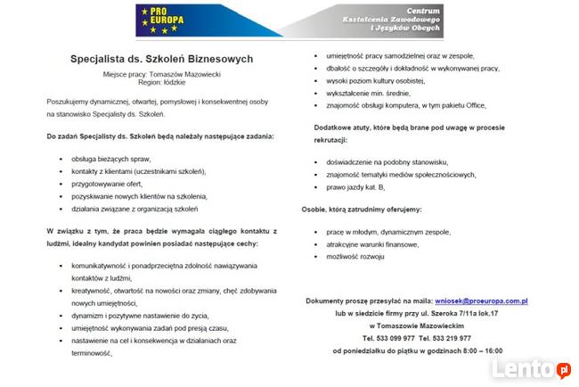 Dam prace woj. łódzkie