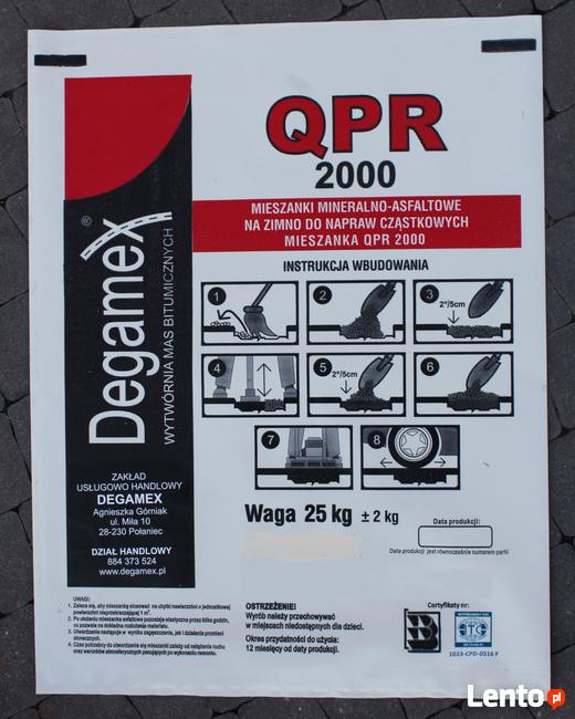 ASFALT na zimno w workach QPR2000 Asfalt w workach Producent