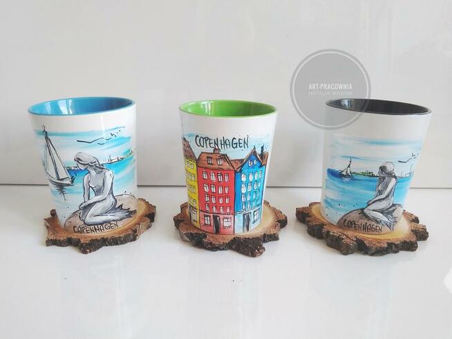 Pamiątki nadmorskie, ręcznie malowane, Świnoujście, Rewal...