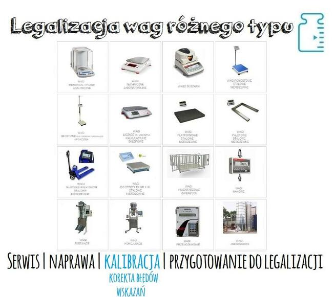 Legalizacja | Kalibracja | Przygotowanie wag różnego typu