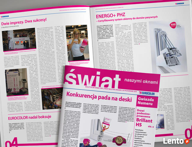 Projektowanie, skład i łamanie gazet, czasopism, magazynów