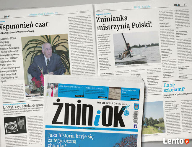 Projektowanie, skład i łamanie gazet, czasopism, magazynów