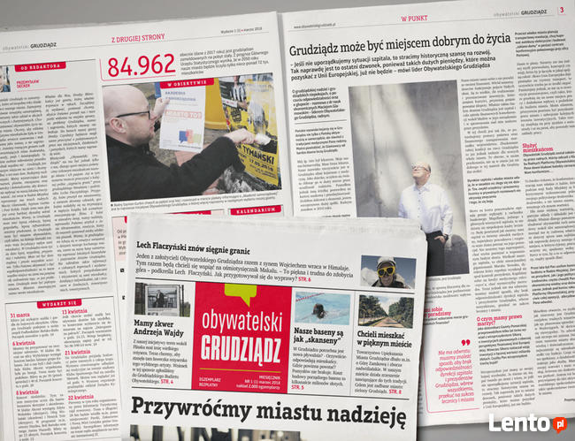Projektowanie, skład i łamanie gazet, czasopism, magazynów