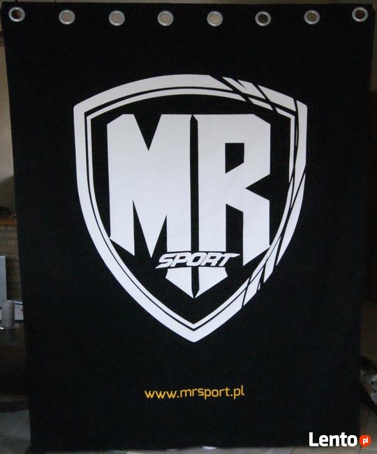 Kotara zasłona do przymierzalni z logo