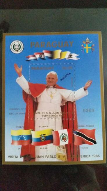 Sprzedam arkusze z 1998 r - Paragwaj