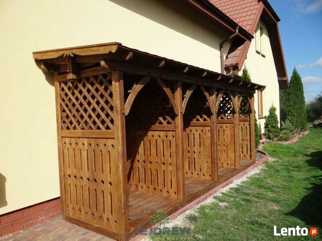 Domek z okienkiem + garaż na quada + drewutnia Jędrzej