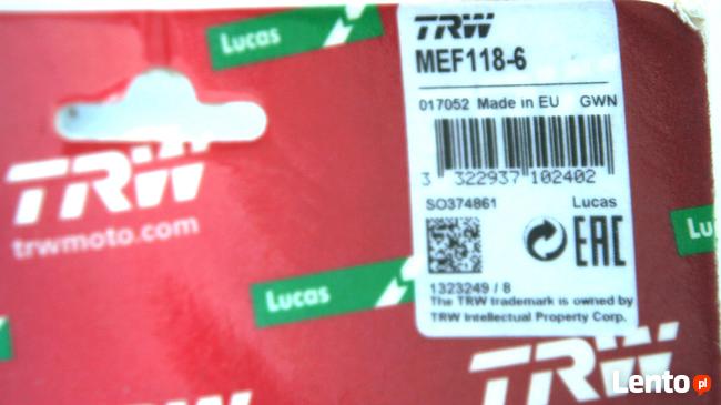 Sprężyny sprzęgła TRW Honda CRF70 XR70 Kawasaki KX60 MEF118