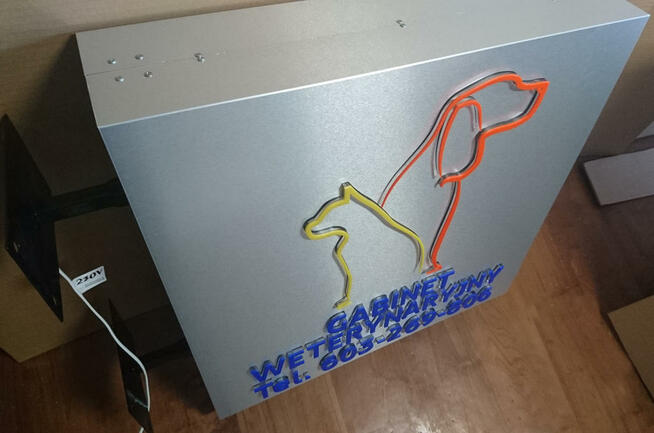 Podświetlany KASETON LED dwustronny semafor 100x50