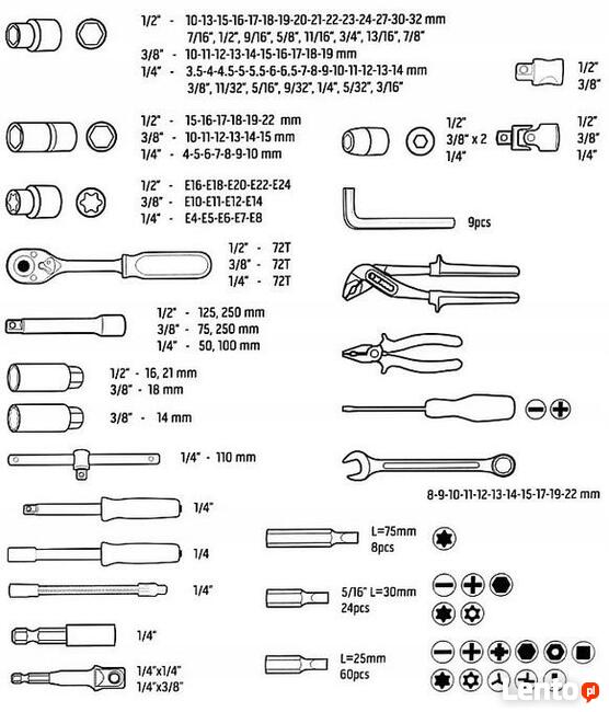 Zestaw kluczy nasadowych