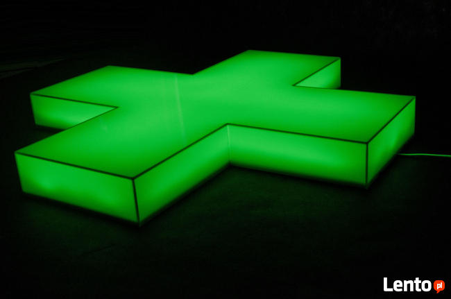 Reklama świetlna LED krzyż APTECZNY 60cm PRODUCENT