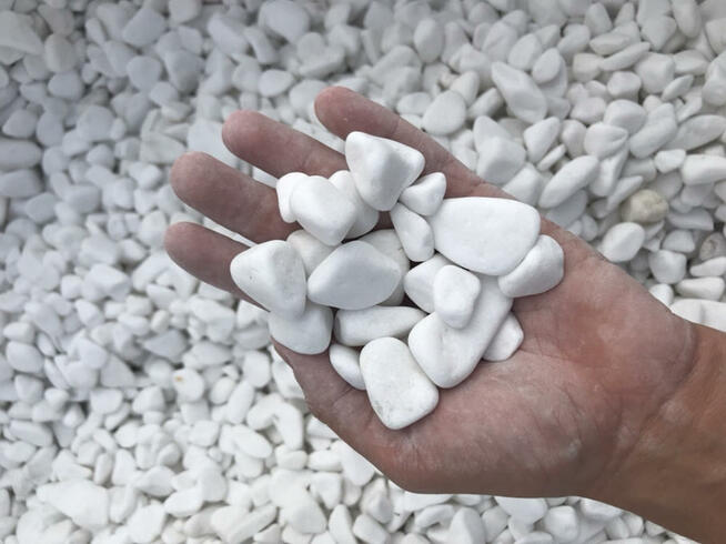 Otoczak Marmurowy Grecki Kamień Żwir Grys Biały IMPERIUM