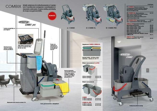 Wózek do sprzątania SPRINTUS CombiX