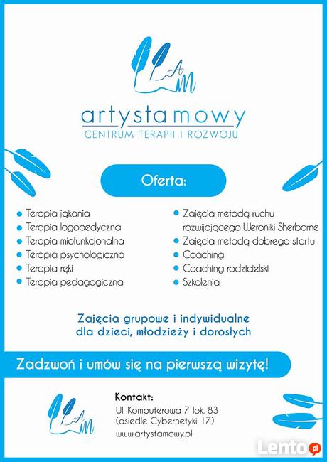 Logopeda, neuropsycholog, psycholog w Warszawie - Artysta Mo