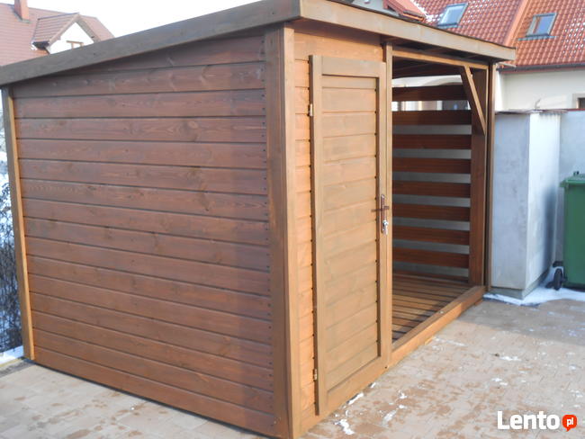 Drewutnia ze schowkiem 2 na 3 m