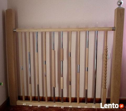 Słup drewniany toczony Słupek schodowy Tralki poręcze