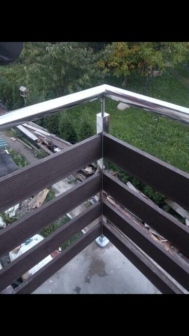 balustrada nierdzewka + kompozyt