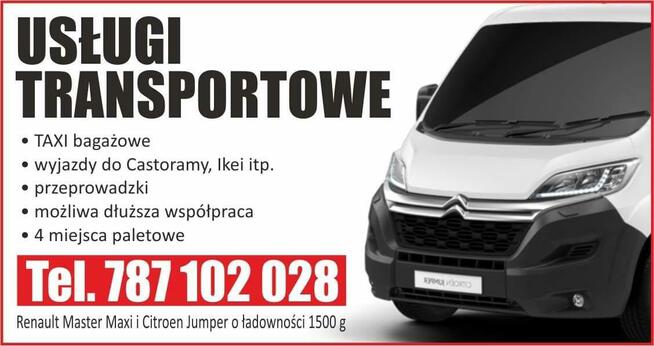 Taxi bagażowe usługi transportowe przeprowadzki