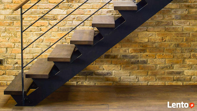 Nowoczesne schody wewnętrzne- loft- industrial NA ZAMÓWIENIE