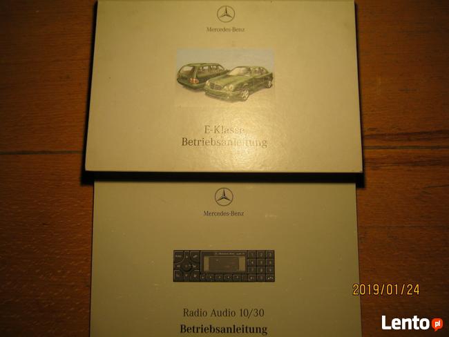 Mercedes W 210 instrukcja obslugi+instr radia